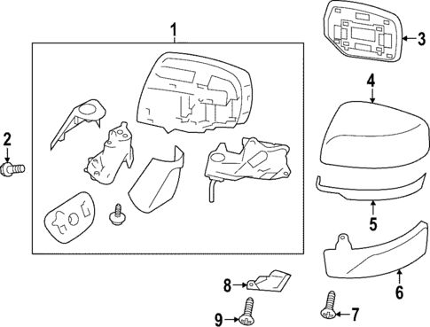 Outside Mirrors for 2025 Subaru WRX #0