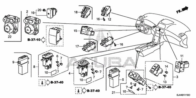 Switch for 2007 Acura RL #0