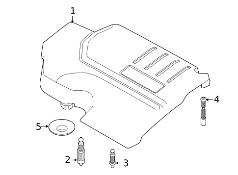 Engine Appearance Cover for 2022 Land Rover Discovery Sport #1
