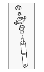 32269705 - Suspension: 2020-2025 Volvo - Shock Absorber for Volvo: S60, V60, V60 Cross Country Image