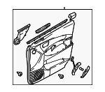 823022E260GF - : 2005 Hyundai Tucson - Door Trim Panel for Hyundai: Tucson Image