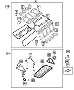 68312489AB - Engine: Long Block Engine Gasket Kit for Mopar Image