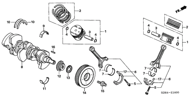 Crankshaft - Piston for 2007 Honda Accord #0