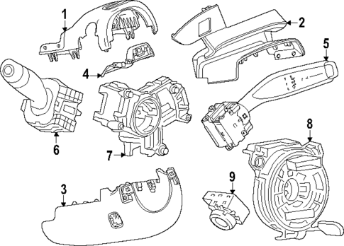 Shroud, Switches & Levers for 2025 Buick Enclave #0
