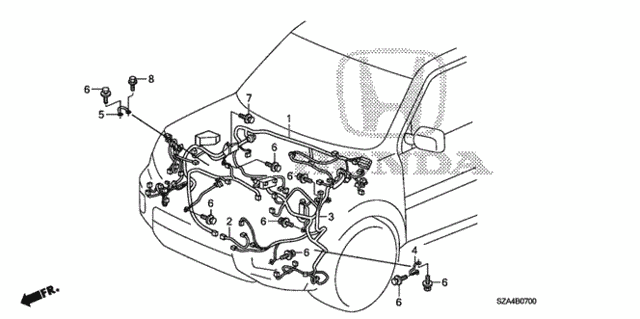 Wire Harness (1) for 2012 Honda Pilot #0