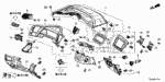 90133SM4003 - Interior/Bumper: BOLT-WASHER (5X16) for Honda Image