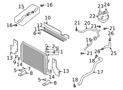 Radiators, Coolers & Related Components for 2007 Saab 9-3 #0