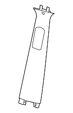 1GT14HL1AF - Body: Upper Center Pillar Trim for Mopar Image