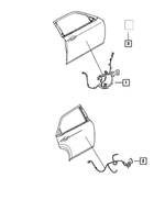 68084154AF - Electrical: Front Door Wiring, Right for Mopar Image