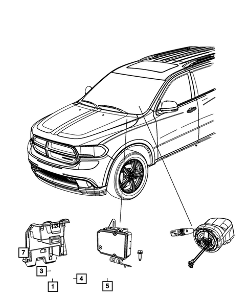 Keys, Modules and Engine Controllers for 2018 Dodge Durango #1