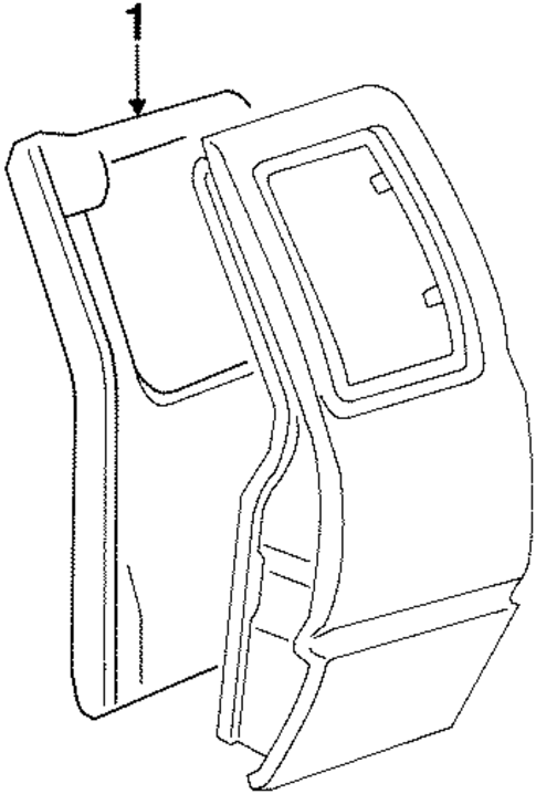 Interior Trim - Rear Door for 1999 Isuzu Hombre #0