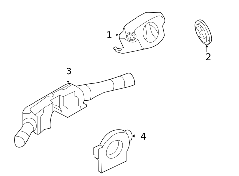 Shroud, Switches & Levers for 2011 Nissan LEAF #0