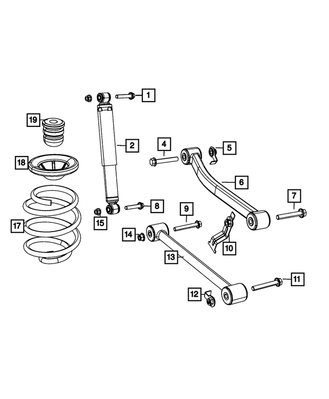 68605731AA - : Rear Coil Spring for Mopar Image