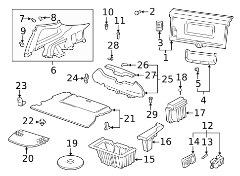Interior Trim - Rear Body for 2004 Honda Insight #0