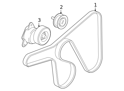 Belts & Pulleys for 2004 Ford Focus #0