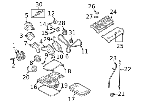 Oil Pan for 1998 Audi A6 Quattro #2
