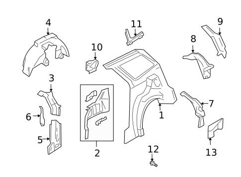 Inner Structure for 2004 Ford Focus #0