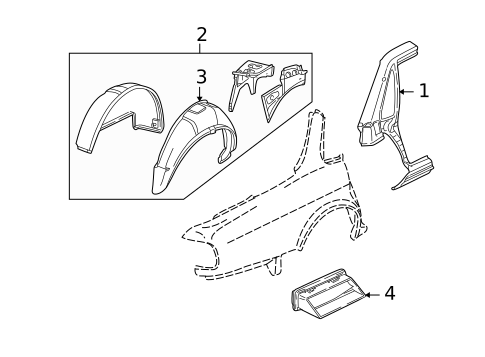 Inner Components for 2002 Jaguar Vanden Plas #0