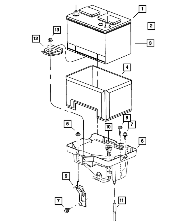 « BP34F101AA – Electrical : Ensemble De Rangement Batterie, Asie-pacifique pour Mopar Image »