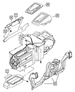 55037596AC - Air Conditioning &amp; Heater: A/c Outlet Duct for Mopar Image