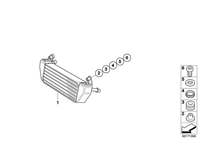 17217712866 - : Oil Cooler for BMW-Motorrad Image