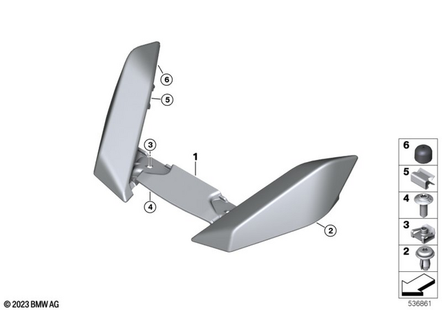 46618102919 - Design: Set Extension Front-Wheel Cover -  for BMW-Motorrad Image