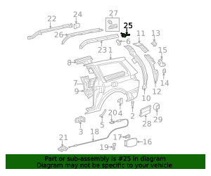 2004-2010 Toyota Sienna Sliding Door Track Bracket 68775-08010 | Toyota ...
