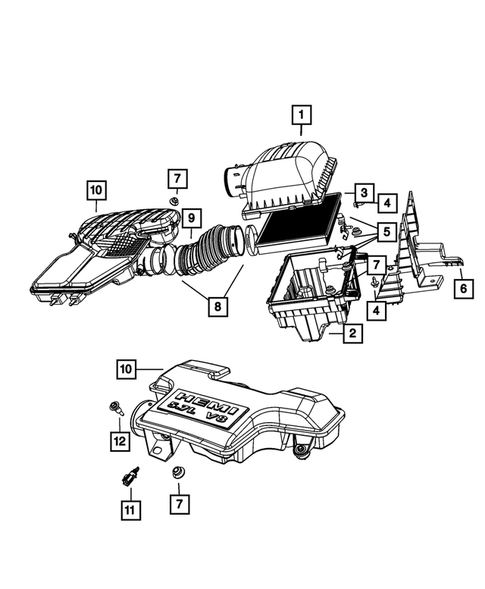 Air Cleaner for 2008 Dodge Ram 3500 #2