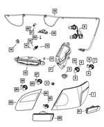 5116221AG - : Tail Stop Turn Lamp, Left for Mopar Image