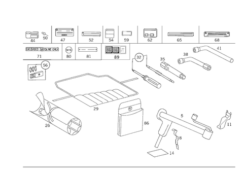 Tools and Accessories for 1986 Mercedes-Benz 300E #2