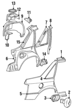 4278980 - Body: Outer Panel for Mopar Image