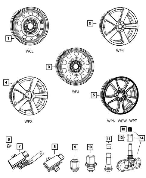 Wheels, Tires and Hardware for 2010 Dodge Caliber #0
