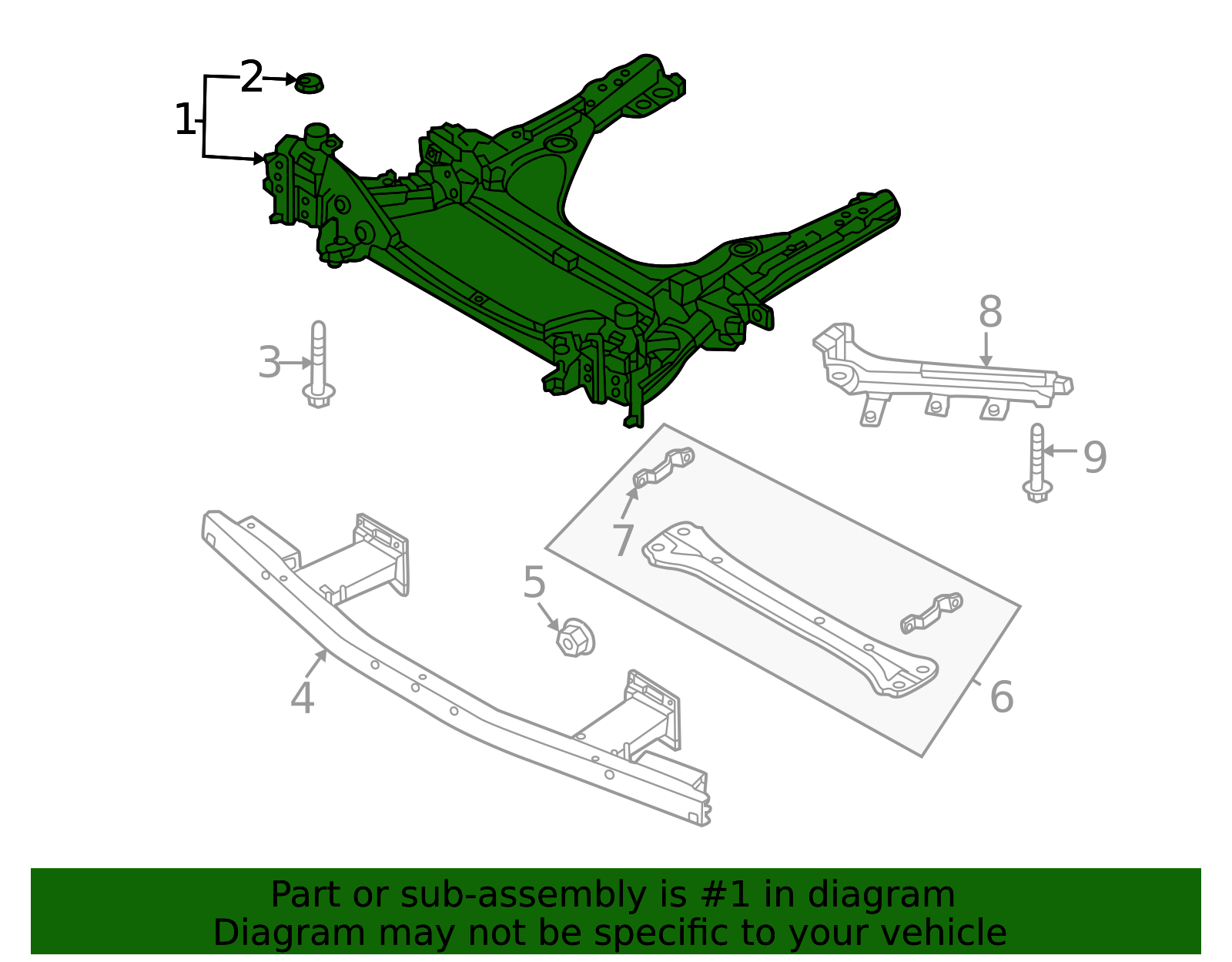 KJK3-34-80XC - Engine Cradle - 2024-2025 Mazda | Mazda Swag