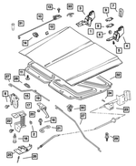 55235439AD - Body Sheet Metal Except Doors: Hood for Mopar Image