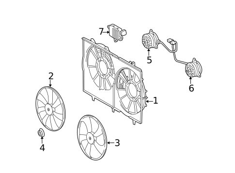 Cooling Fan for 2014 Lexus RX350 #0