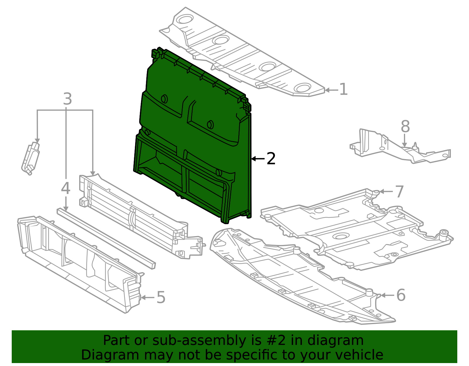 2023-2024 Subaru Solterra Air Guide 1659310020 | Subaru Online Parts