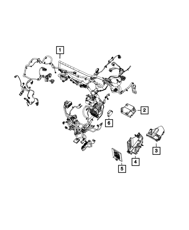 68294606AF - Electrical: Headlamp To Dash Wiring for Jeep: Compass Image
