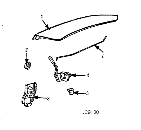 Lid & Components for 1984 Ford Mustang #0