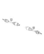 68265764AA - All Wheel Drive; Differential and Drive Line: Axle Half Shaft, Right for Mopar Image