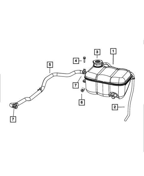 Engine Coolant Reservoir (Bottle) for 2015 Dodge Viper #0