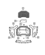 68598098AA - Interior Trim: Courtesy Lamp for Mopar Image