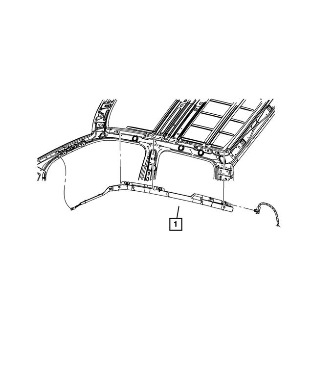 52029426AI - Restraints: Side Curtain Air Bag, Right for Mopar Image