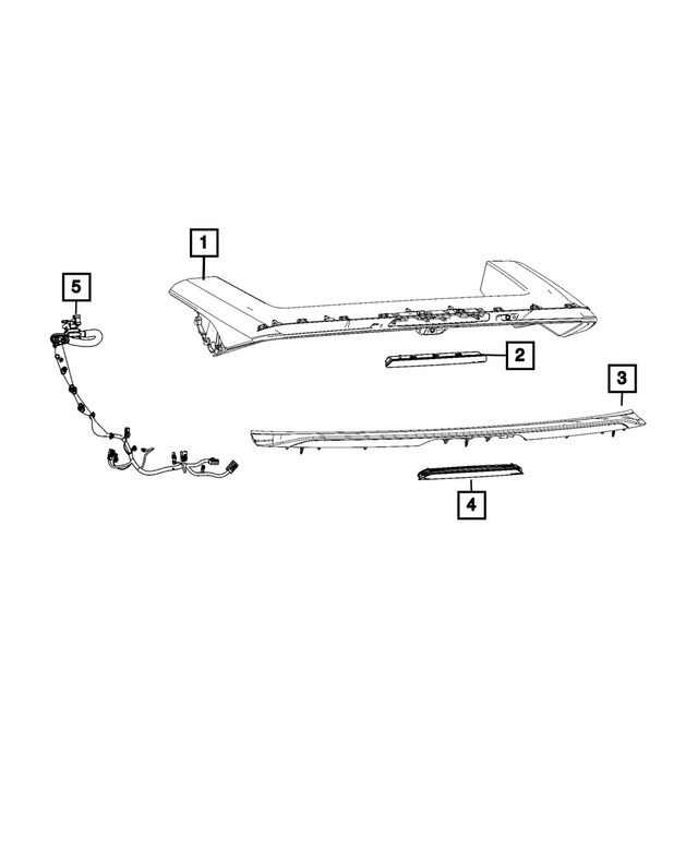 68551723AA - : Lift-Gate Chmsl Lamp for Mopar Image