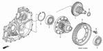 23231PLY000 - Transmission - Automatic: SHAFT, SECONDARY GEAR for Honda Image