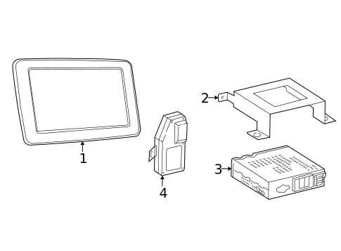 Navigation System Components for 2010 Mercedes-Benz G550 #0