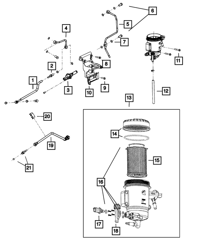 68067098AA - Fuel: Fuel Tube for Mopar Image