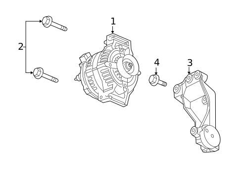 Alternator for 2005 Cadillac SRX #0