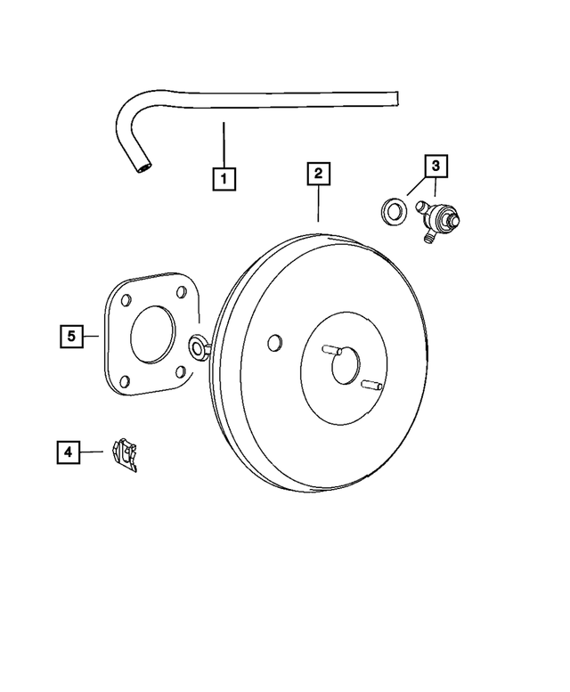 « 5105156AH –  : Alimentation En Dépression Durite pour Mopar Image »