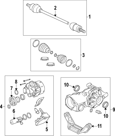 Propeller Shaft for 2009 Land Rover LR2 #0