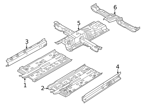 Floor & Rails for 2018 Hyundai Elantra GT #0